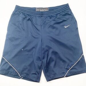 Nike Basketball men's navy blue mesh basketball shorts